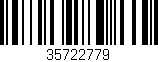 Código de barras (EAN, GTIN, SKU, ISBN): '35722779'