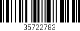 Código de barras (EAN, GTIN, SKU, ISBN): '35722783'