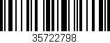 Código de barras (EAN, GTIN, SKU, ISBN): '35722798'