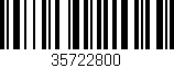 Código de barras (EAN, GTIN, SKU, ISBN): '35722800'
