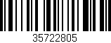 Código de barras (EAN, GTIN, SKU, ISBN): '35722805'