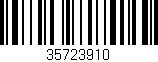 Código de barras (EAN, GTIN, SKU, ISBN): '35723910'