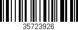 Código de barras (EAN, GTIN, SKU, ISBN): '35723926'