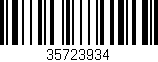 Código de barras (EAN, GTIN, SKU, ISBN): '35723934'