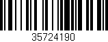 Código de barras (EAN, GTIN, SKU, ISBN): '35724190'