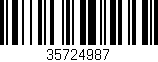 Código de barras (EAN, GTIN, SKU, ISBN): '35724987'