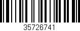 Código de barras (EAN, GTIN, SKU, ISBN): '35726741'