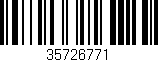 Código de barras (EAN, GTIN, SKU, ISBN): '35726771'