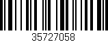 Código de barras (EAN, GTIN, SKU, ISBN): '35727058'