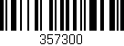 Código de barras (EAN, GTIN, SKU, ISBN): '357300'