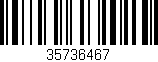 Código de barras (EAN, GTIN, SKU, ISBN): '35736467'