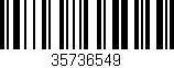 Código de barras (EAN, GTIN, SKU, ISBN): '35736549'