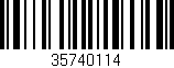 Código de barras (EAN, GTIN, SKU, ISBN): '35740114'