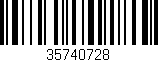 Código de barras (EAN, GTIN, SKU, ISBN): '35740728'
