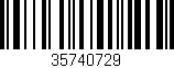 Código de barras (EAN, GTIN, SKU, ISBN): '35740729'