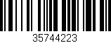 Código de barras (EAN, GTIN, SKU, ISBN): '35744223'
