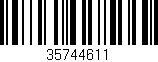 Código de barras (EAN, GTIN, SKU, ISBN): '35744611'