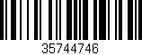 Código de barras (EAN, GTIN, SKU, ISBN): '35744746'