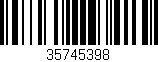 Código de barras (EAN, GTIN, SKU, ISBN): '35745398'