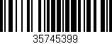 Código de barras (EAN, GTIN, SKU, ISBN): '35745399'