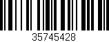 Código de barras (EAN, GTIN, SKU, ISBN): '35745428'