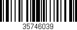 Código de barras (EAN, GTIN, SKU, ISBN): '35746039'