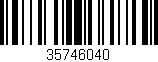 Código de barras (EAN, GTIN, SKU, ISBN): '35746040'