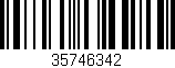 Código de barras (EAN, GTIN, SKU, ISBN): '35746342'
