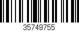 Código de barras (EAN, GTIN, SKU, ISBN): '35749755'