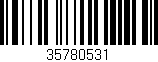 Código de barras (EAN, GTIN, SKU, ISBN): '35780531'