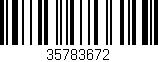 Código de barras (EAN, GTIN, SKU, ISBN): '35783672'