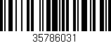 Código de barras (EAN, GTIN, SKU, ISBN): '35786031'