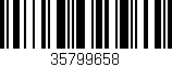 Código de barras (EAN, GTIN, SKU, ISBN): '35799658'