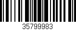 Código de barras (EAN, GTIN, SKU, ISBN): '35799983'