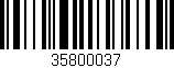 Código de barras (EAN, GTIN, SKU, ISBN): '35800037'