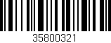 Código de barras (EAN, GTIN, SKU, ISBN): '35800321'