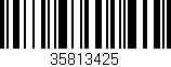 Código de barras (EAN, GTIN, SKU, ISBN): '35813425'