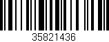 Código de barras (EAN, GTIN, SKU, ISBN): '35821436'