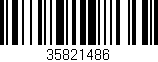Código de barras (EAN, GTIN, SKU, ISBN): '35821486'