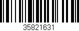 Código de barras (EAN, GTIN, SKU, ISBN): '35821631'