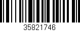 Código de barras (EAN, GTIN, SKU, ISBN): '35821746'