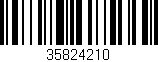 Código de barras (EAN, GTIN, SKU, ISBN): '35824210'