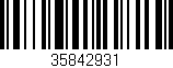 Código de barras (EAN, GTIN, SKU, ISBN): '35842931'