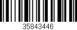 Código de barras (EAN, GTIN, SKU, ISBN): '35843446'