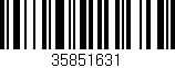 Código de barras (EAN, GTIN, SKU, ISBN): '35851631'