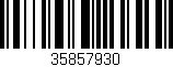 Código de barras (EAN, GTIN, SKU, ISBN): '35857930'