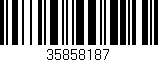 Código de barras (EAN, GTIN, SKU, ISBN): '35858187'