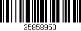 Código de barras (EAN, GTIN, SKU, ISBN): '35858950'