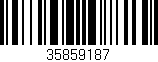 Código de barras (EAN, GTIN, SKU, ISBN): '35859187'