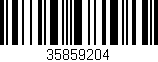 Código de barras (EAN, GTIN, SKU, ISBN): '35859204'
